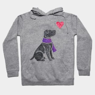 Watercolour Patterdale Terrier Hoodie